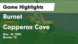 Burnet  vs Copperas Cove  Game Highlights - Nov. 10, 2020