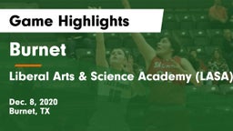 Burnet  vs Liberal Arts & Science Academy (LASA) Game Highlights - Dec. 8, 2020