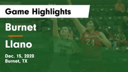 Burnet  vs Llano  Game Highlights - Dec. 15, 2020