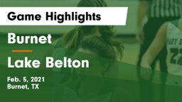 Burnet  vs Lake Belton   Game Highlights - Feb. 5, 2021