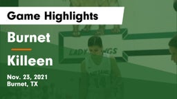 Burnet  vs Killeen  Game Highlights - Nov. 23, 2021