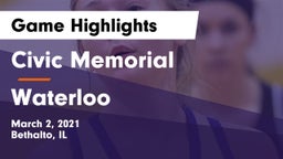 Civic Memorial  vs Waterloo  Game Highlights - March 2, 2021