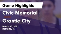 Civic Memorial  vs Grantie City Game Highlights - March 10, 2021