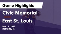 Civic Memorial  vs East St. Louis  Game Highlights - Dec. 4, 2023