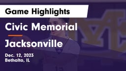 Civic Memorial  vs Jacksonville  Game Highlights - Dec. 12, 2023