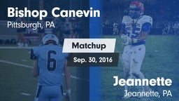Matchup: Bishop Canevin High vs. Jeannette  2016