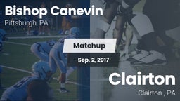 Matchup: Bishop Canevin High vs. Clairton  2017