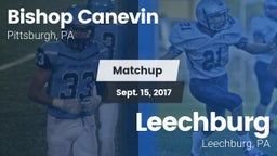 Matchup: Bishop Canevin High vs. Leechburg  2017