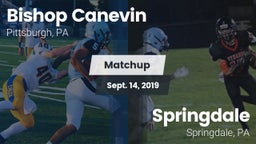 Matchup: Bishop Canevin High vs. Springdale  2019