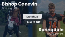 Matchup: Bishop Canevin High vs. Springdale  2020