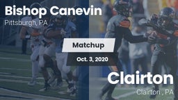 Matchup: Bishop Canevin High vs. Clairton  2020