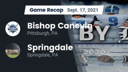Recap: Bishop Canevin  vs. Springdale  2021
