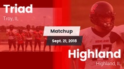 Matchup: Triad  vs. Highland  2018