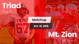 Matchup: Triad  vs. Mt. Zion  2018