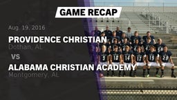 Recap: Providence Christian  vs. Alabama Christian Academy  2016