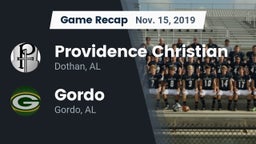 Recap: Providence Christian  vs. Gordo  2019