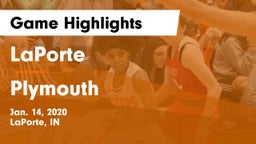 LaPorte  vs Plymouth  Game Highlights - Jan. 14, 2020