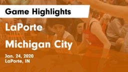 LaPorte  vs Michigan City  Game Highlights - Jan. 24, 2020