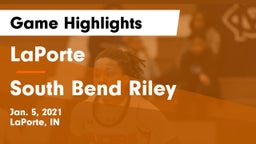 LaPorte  vs South Bend Riley Game Highlights - Jan. 5, 2021