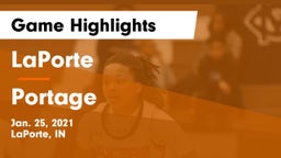 LaPorte  vs Portage  Game Highlights - Jan. 25, 2021