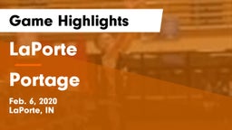 LaPorte  vs Portage  Game Highlights - Feb. 6, 2020
