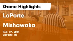 LaPorte  vs Mishawaka  Game Highlights - Feb. 27, 2024