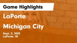 LaPorte  vs Michigan City Game Highlights - Sept. 3, 2020