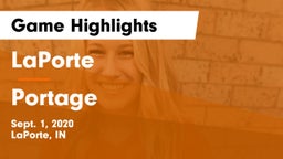 LaPorte  vs Portage Game Highlights - Sept. 1, 2020