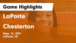 LaPorte  vs Chesterton  Game Highlights - Sept. 16, 2021
