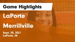 LaPorte  vs Merrillville Game Highlights - Sept. 30, 2021