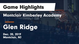 Montclair Kimberley Academy vs Glen Ridge  Game Highlights - Dec. 20, 2019
