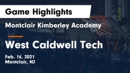 Montclair Kimberley Academy vs West Caldwell Tech Game Highlights - Feb. 16, 2021