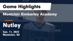 Montclair Kimberley Academy vs Nutley  Game Highlights - Jan. 11, 2022