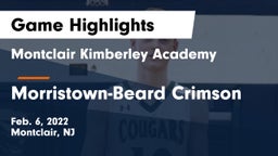 Montclair Kimberley Academy vs Morristown-Beard Crimson Game Highlights - Feb. 6, 2022