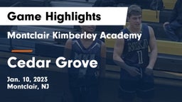 Montclair Kimberley Academy vs Cedar Grove  Game Highlights - Jan. 10, 2023
