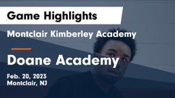 Montclair Kimberley Academy vs Doane Academy  Game Highlights - Feb. 20, 2023