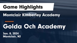 Montclair Kimberley Academy vs Golda Och Academy Game Highlights - Jan. 8, 2024