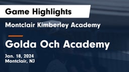 Montclair Kimberley Academy vs Golda Och Academy Game Highlights - Jan. 18, 2024
