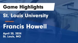 St. Louis University  vs Francis Howell  Game Highlights - April 20, 2024