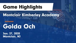 Montclair Kimberley Academy vs Golda Och Game Highlights - Jan. 27, 2020
