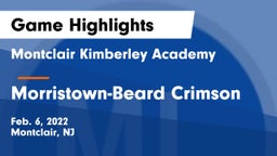 Montclair Kimberley Academy vs Morristown-Beard Crimson Game Highlights - Feb. 6, 2022