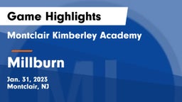 Montclair Kimberley Academy vs Millburn  Game Highlights - Jan. 31, 2023