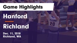 Hanford  vs Richland  Game Highlights - Dec. 11, 2018