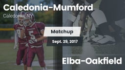 Matchup: Caledonia-Mumford vs. Elba-Oakfield 2017