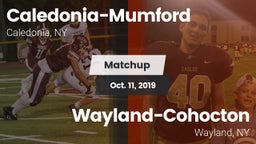 Matchup: Caledonia-Mumford vs. Wayland-Cohocton  2019