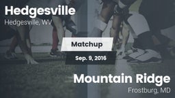Matchup: Hedgesville High vs. Mountain Ridge  2016