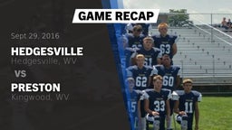 Recap: Hedgesville  vs. Preston  2016