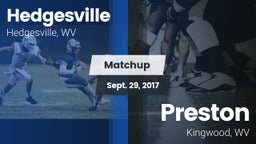 Matchup: Hedgesville High vs. Preston  2017