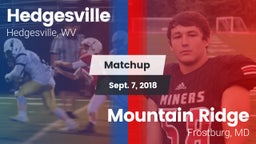 Matchup: Hedgesville High vs. Mountain Ridge  2018