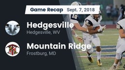 Recap: Hedgesville  vs. Mountain Ridge  2018